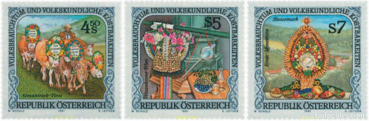 Sellos: 29472 MNH AUSTRIA 1991 USOS Y COSTUMBRES POPULARES