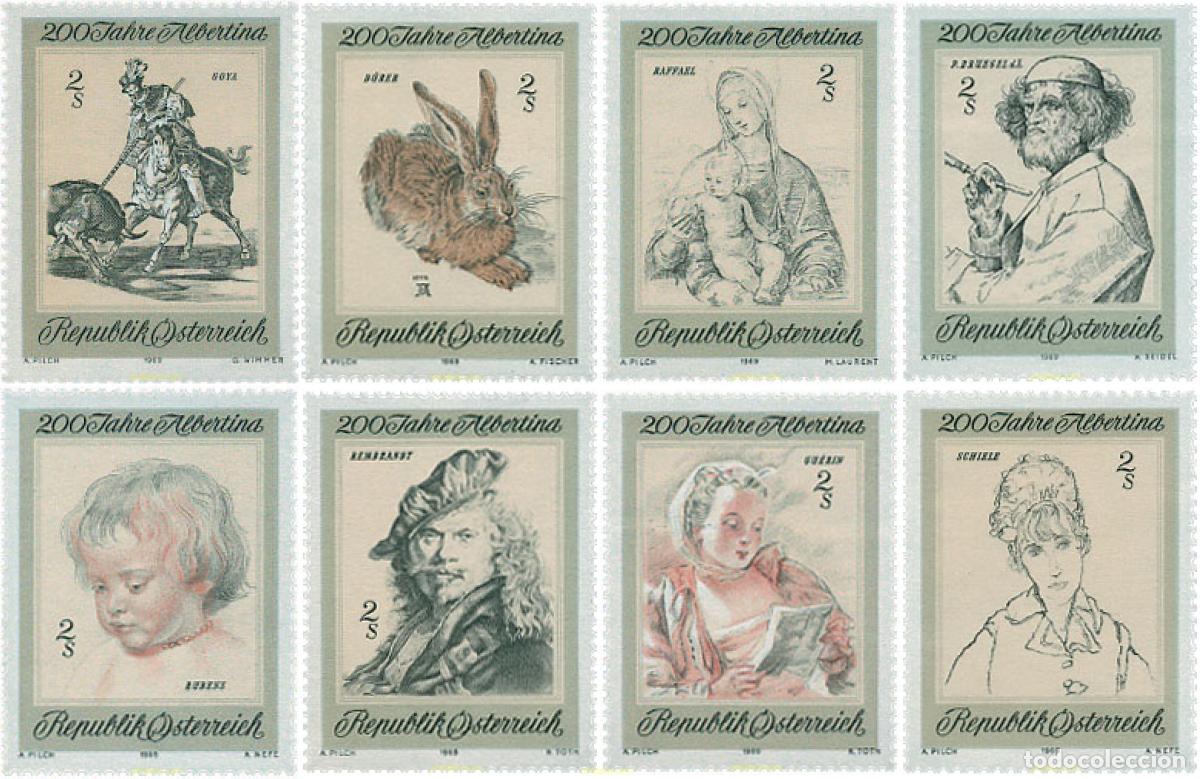 Sellos: 68946 MNH AUSTRIA 1969 BICENTENARIO DE LA COLECCION DE ARTE LA ALBERTINA