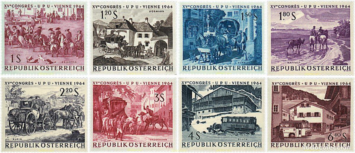 Sellos: 640403 HINGED AUSTRIA 1964 15 CONGRESO DE LA UPU EN VIENA
