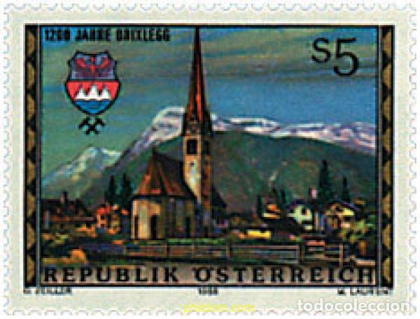 Sellos: 120963 MNH AUSTRIA 1988 1200 ANIVERSARIO DE BRIXLEGG
