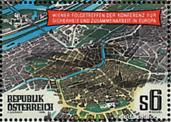 Sellos: 128537 MNH AUSTRIA 1986 CONFERENCIA PARA LA SEGURIDAD Y COOPERACION EUROPEA