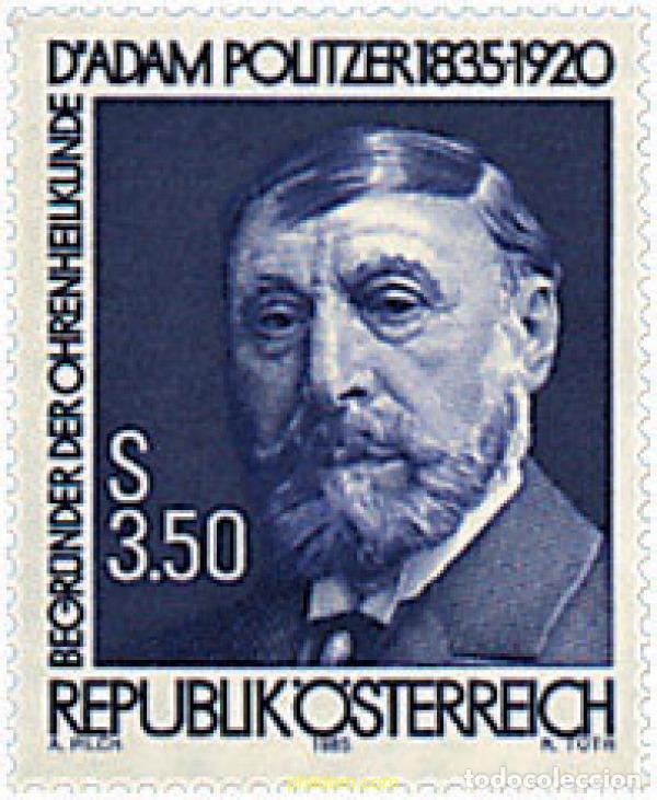 Sellos: 120700 MNH AUSTRIA 1985 150 ANIVERSARIO DEL NACIMIENTO DE ADAM POLITZER