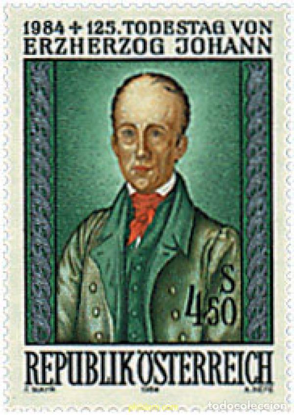 Sellos: 120566 MNH AUSTRIA 1984 125 ANIVERSARIO DE LA MUERTE DE ERHERZOG JOHANN