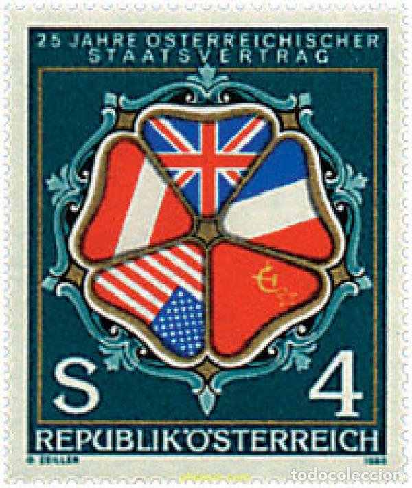 Sellos: 120229 MNH AUSTRIA 1980 25 ANIVERSARIO DEL TRATADO DE ESTADO