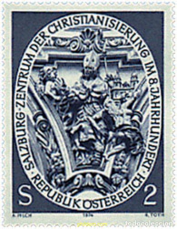 Sellos: 69020 MNH AUSTRIA 1974 SALZBURG, CENTRO DE EVANGELIZACION EN EL SIGLO VIII