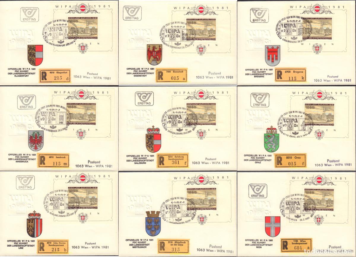 Sellos: 405377 MNH AUSTRIA 1981 WIPA 1981. EXPOSICION FILATELICA INTERNACIONAL