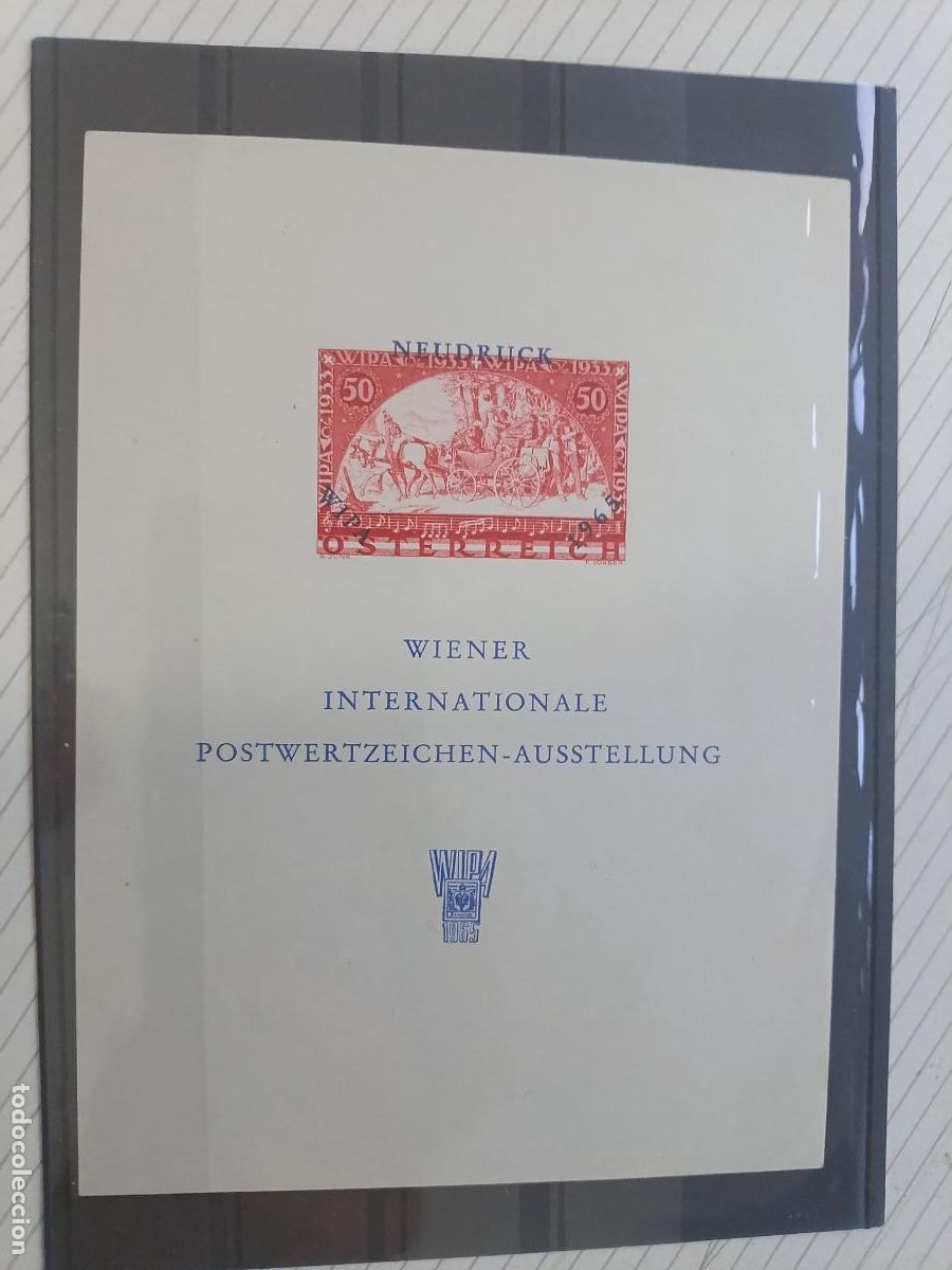 Sellos: Austria Neudruck WIPA 1965 50 1933 - Wien Wiener Internationale Postwertzeichen Ausstellung