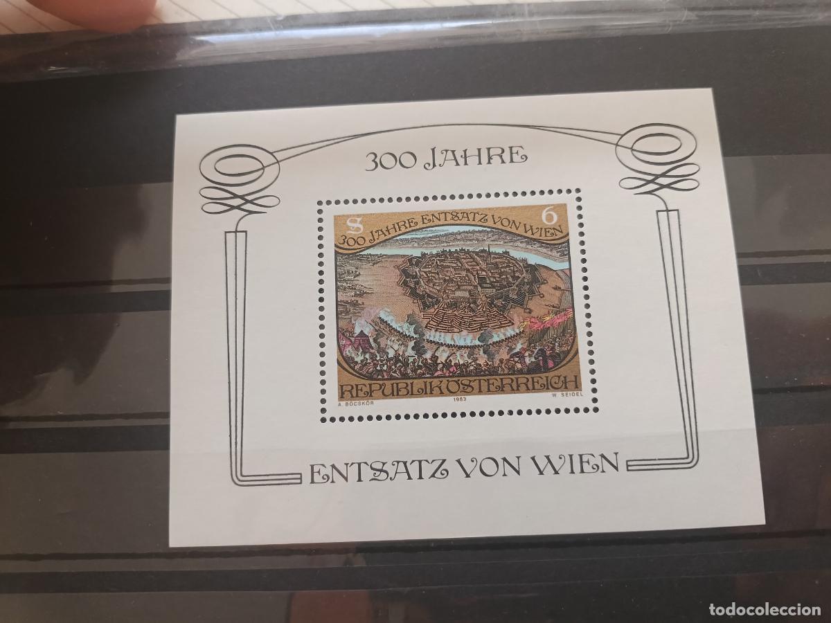 Sellos: Austria, sitio de Viena. Hojita bloque nueva
