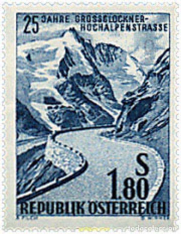 Sellos: 39261 MNH AUSTRIA 1960 20 ANIVERSARIO DE LA APERTURA DE LA RUTA DE GROSSGLOCKNER