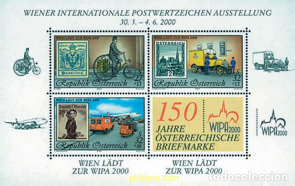 Sellos: 50231 MNH AUSTRIA 2000 WIPA 2000. EXPOSICION FILATELICA INTERNACIONAL