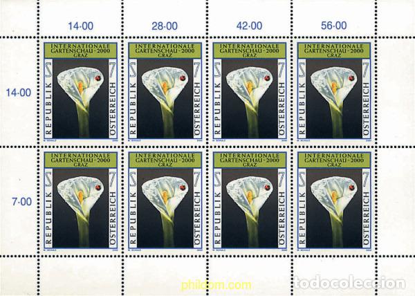 Sellos: 7746 MNH AUSTRIA 2000 EXPOSICION MUNDIAL DE HORTICULTURA