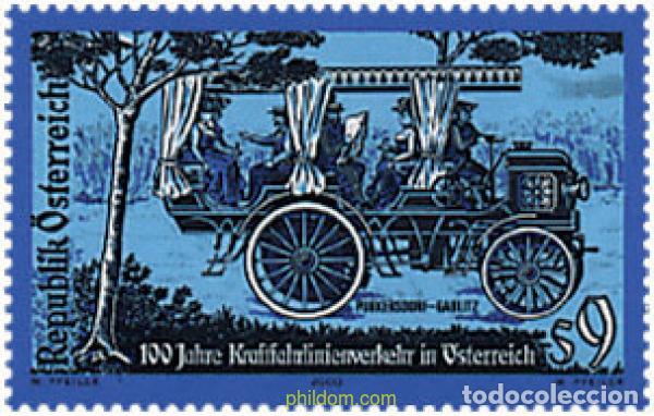 Sellos: 49835 MNH AUSTRIA 2000 CENTENARIO DE LA PRIMERA LINEA DE AUTOCARES