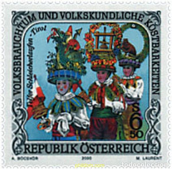 Sellos: 63759 MNH AUSTRIA 2000 ETNOLOGIA Y FOLCLORE