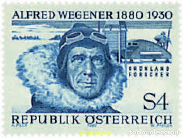 Sellos: 50907 MNH AUSTRIA 1980 CENTENARIO DEL NACIMIENTO DE ALFRED WEGENER