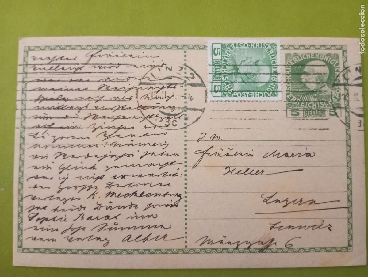 Sellos: AUSTRIA, 1912, ENTERO POSTAL 5 HELLER - Foto 1