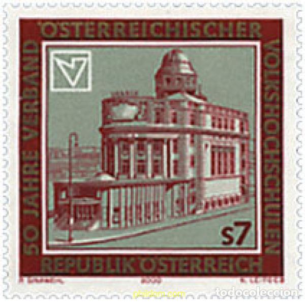 Sellos: 52986 MNH AUSTRIA 2000 50 ANIVERSARIO DE LA ASOCIACION DE UNIVERSIDADES POPULARES AUSTRIACAS