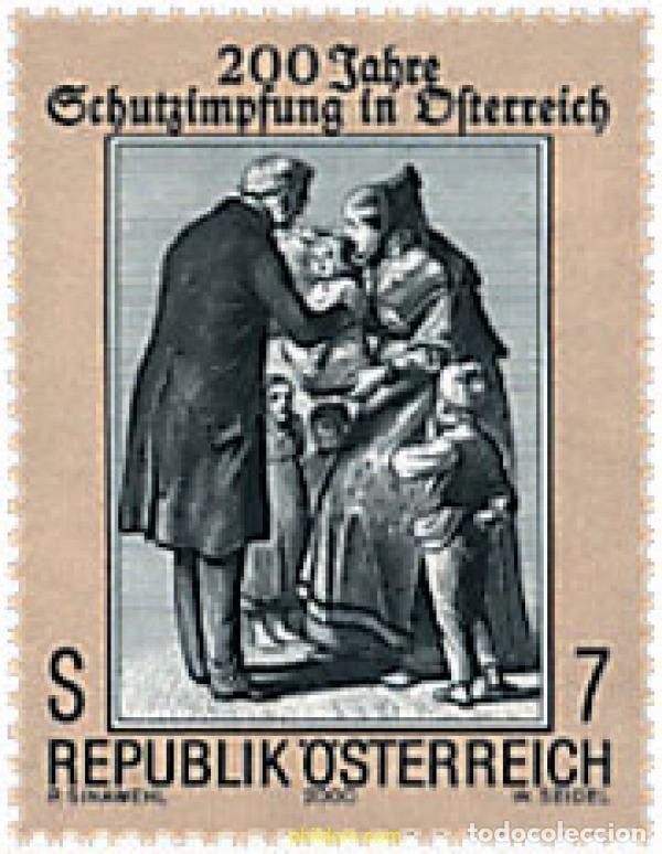 Sellos: 52989 MNH AUSTRIA 2000 200 A&Ntilde;OS DE VACUNACION EN AUSTRIA