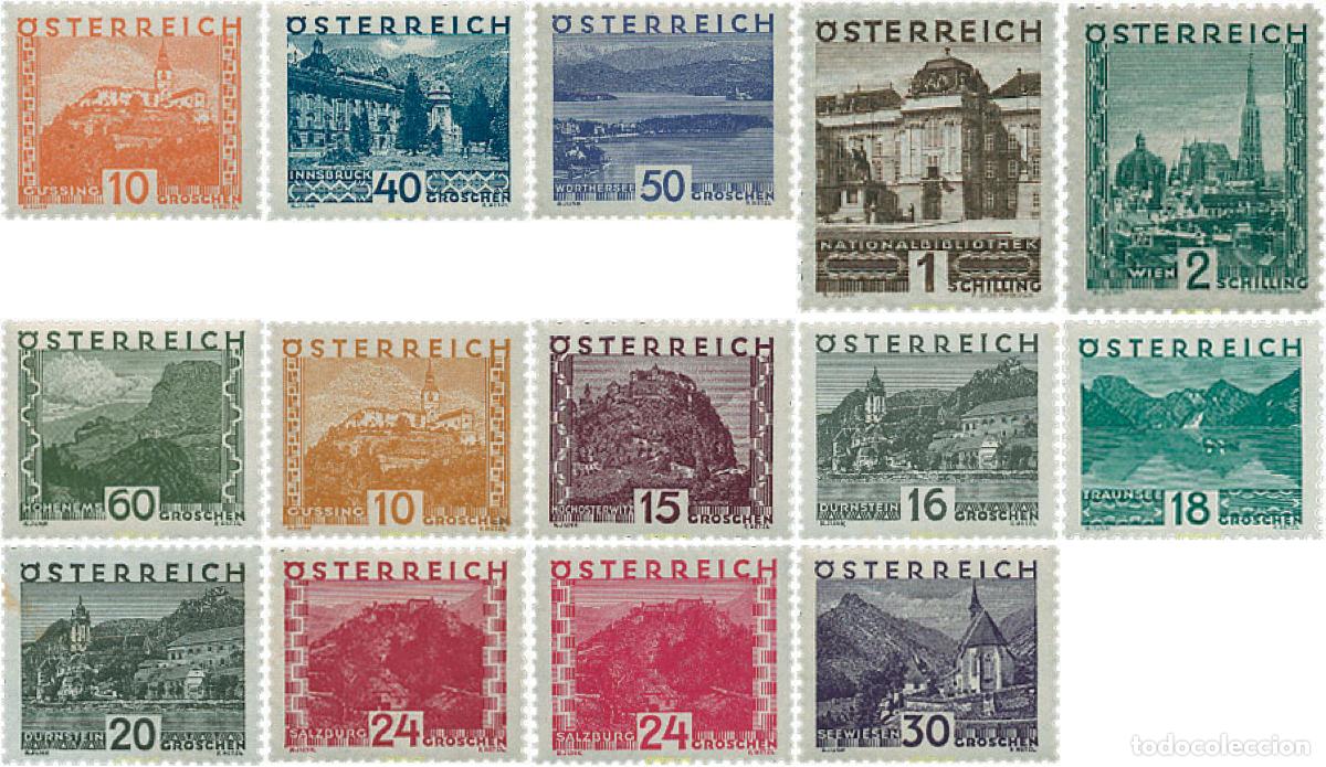 Sellos: 639633 HINGED AUSTRIA 1929 PAISAJES