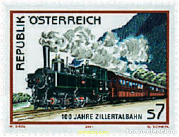 Sellos: 64813 MNH AUSTRIA 2001 CENTENARIO DEL TREN EN ZILLER