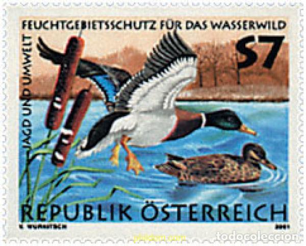 Sellos: 63878 MNH AUSTRIA 2001 LA CAZA Y SU ENTORNO