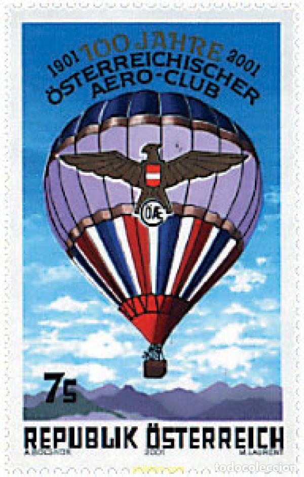 Sellos: 78148 MNH AUSTRIA 2001 CENTENARIO DEL AEROCLUB AUSTRIACO
