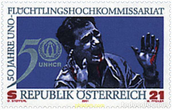 Sellos: 78149 MNH AUSTRIA 2001 50 ANIVERSARIO DEL ACNUR