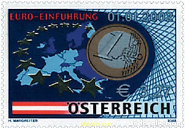 Sellos: 80988 MNH AUSTRIA 2002 INTRODUCCION AL EURO