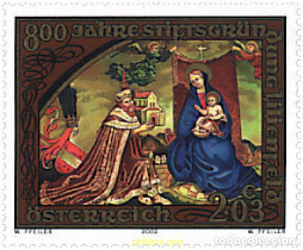 Sellos: 93906 MNH AUSTRIA 2002 800 ANIVERSARIO DEL MONASTERIO DE LILIENFELD