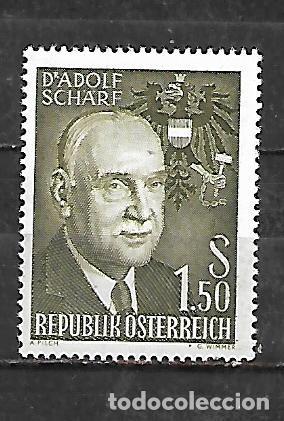 Sellos: 1960: 70&ordm; Aniversario del canciller Adolf Sch&auml;rf, 1890 - 1965 (MNH**)