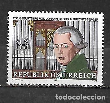 Sellos: 1986; 250 Aniv. del nacimiento del compositor y organista Johann Georg Albrechtsberger (MNH**)