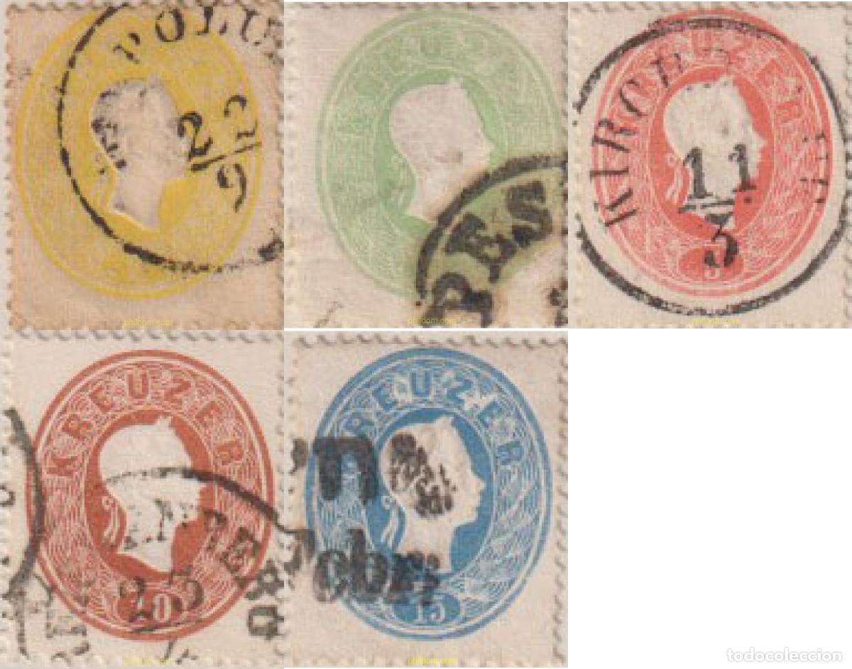 Francobolli: 639756 USED AUSTRIA 1860 EMPERADOR FRANCISCO JOSE I