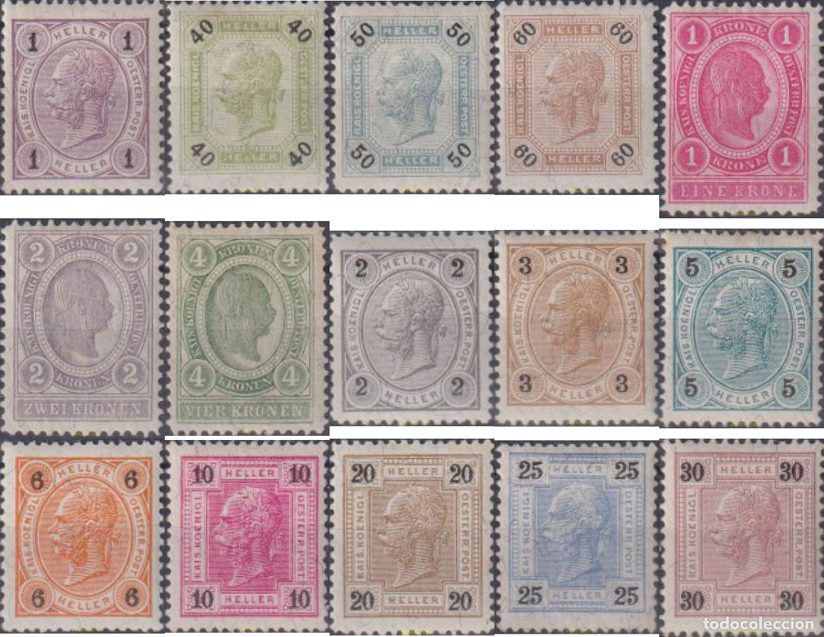 Sellos: 612370 HINGED AUSTRIA 1899 EMPERADOR FRANCISCO JOSE I