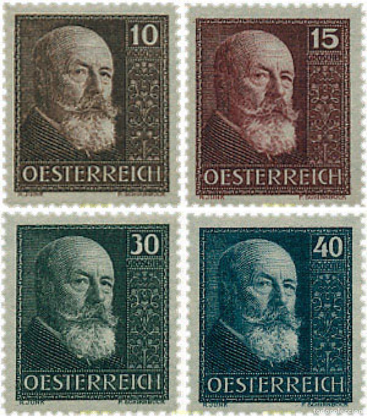 Sellos: 285154 HINGED AUSTRIA 1928 10 ANIVERSARIO DE LA REPUBLICA