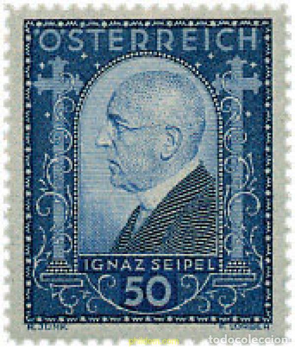 Sellos: 639635 HINGED AUSTRIA 1932 MUERTE DEL CANCILLER IGNAZ SEIPEL