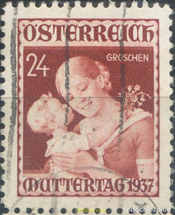 Sellos: 658112 USED AUSTRIA 1937 DIA DE LA MADRE