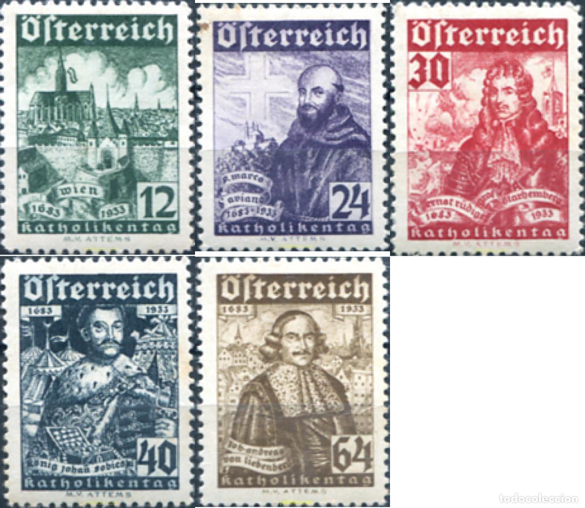 Sellos: 285160 HINGED AUSTRIA 1933 MOTIVOS VARIOS