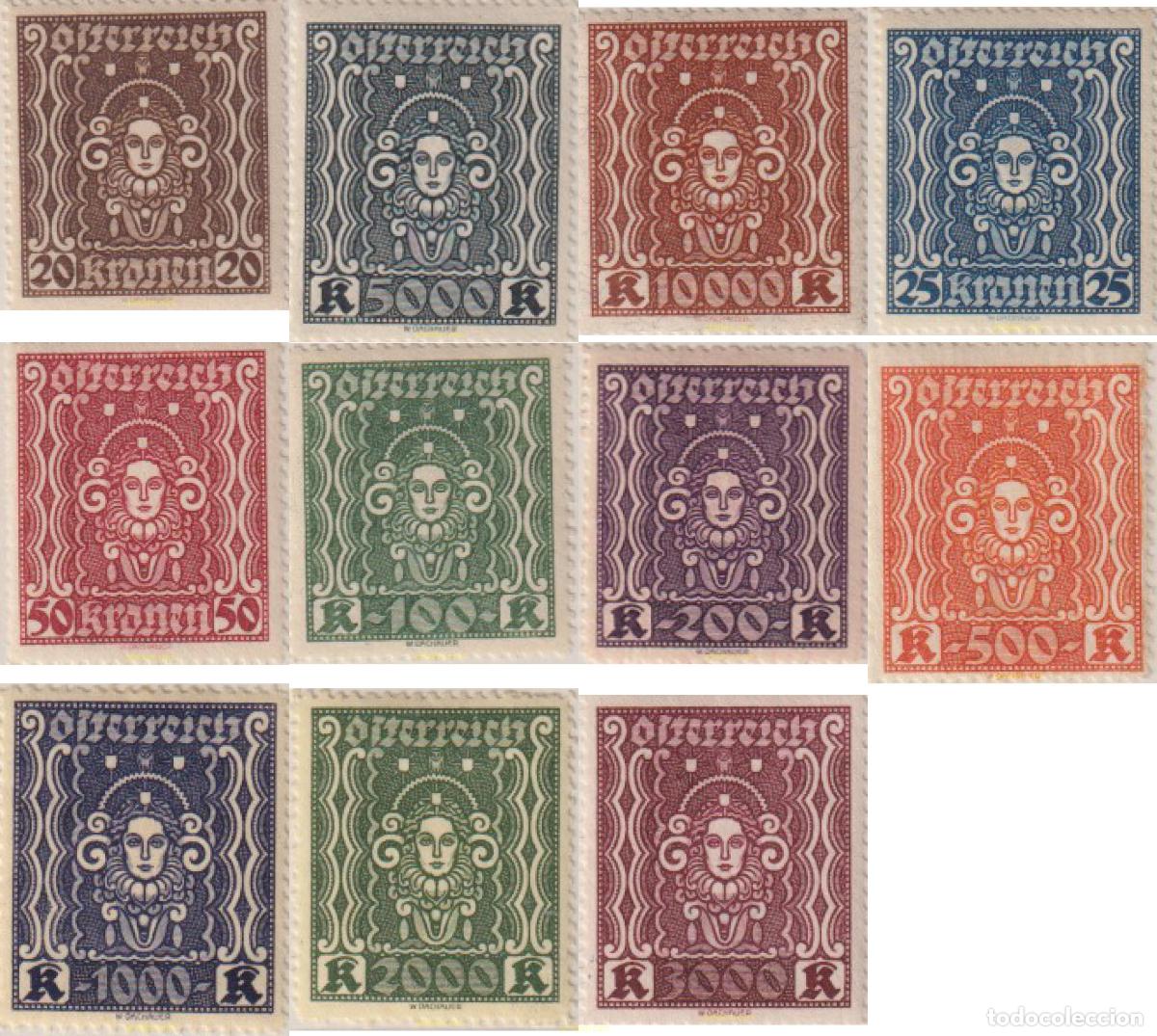 Sellos: 639874 HINGED AUSTRIA 1921 SIMBOLOS
