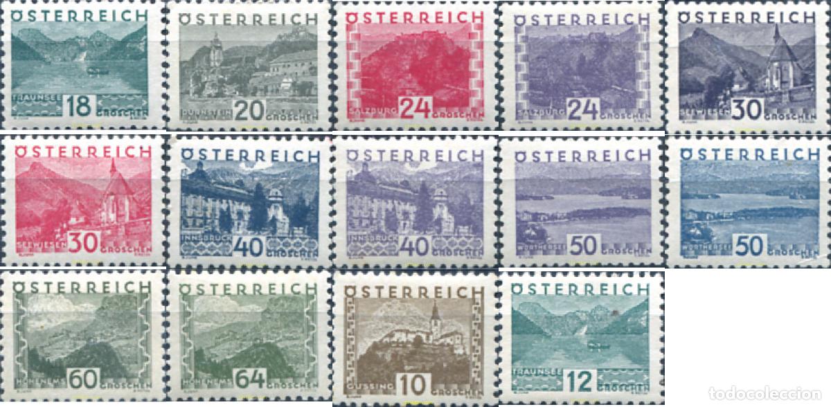 Sellos: 285157 HINGED AUSTRIA 1932 PAISAJES