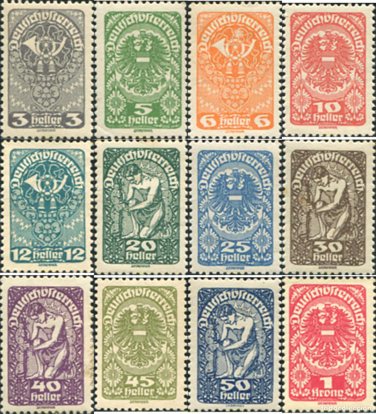 Sellos: 616270 HINGED AUSTRIA 1919 MOTIVOS VARIOS