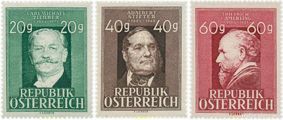 Sellos: 640169 HINGED AUSTRIA 1948 ANIVERSARIOS