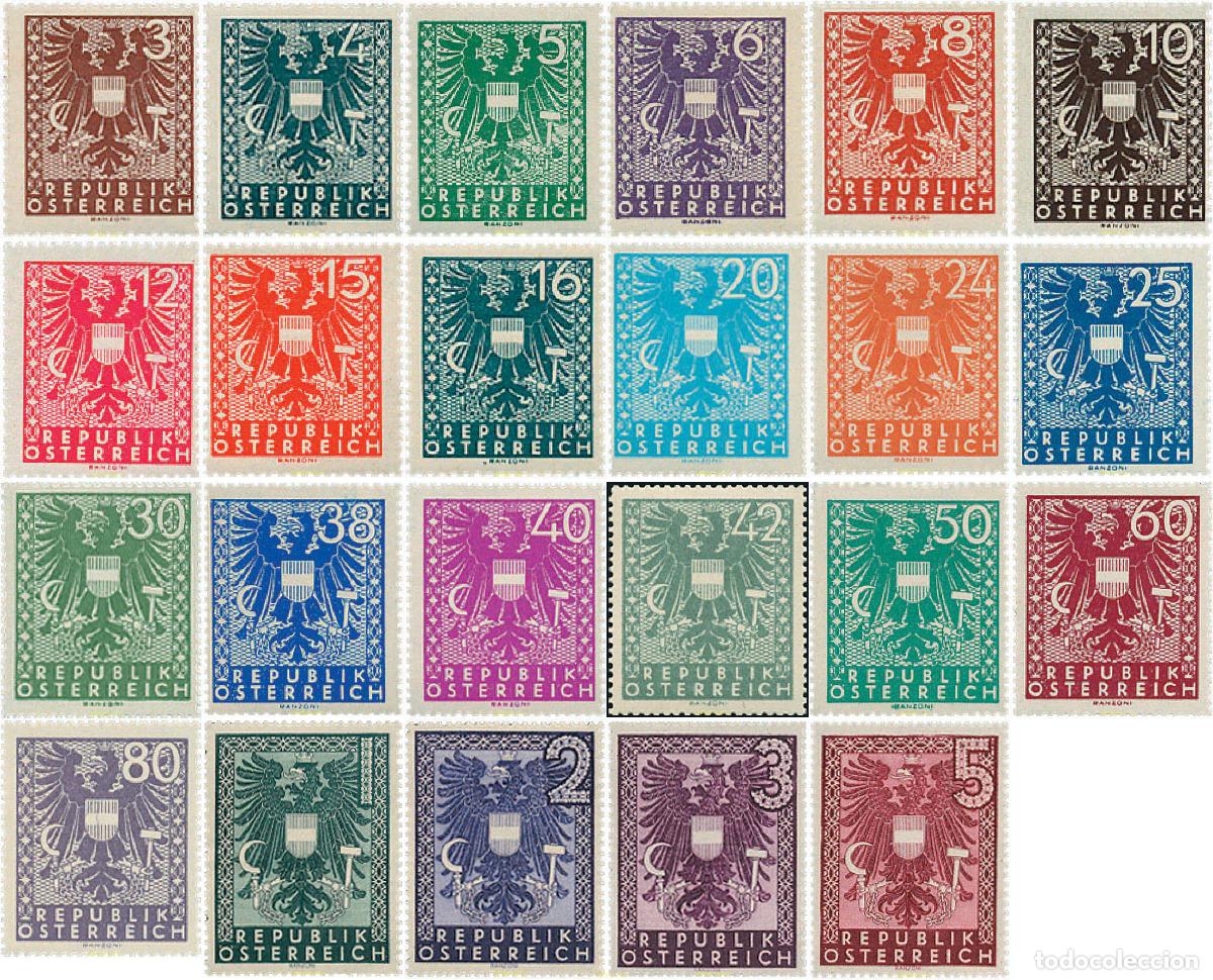 Sellos: 119164 MNH AUSTRIA 1945 AGUILA HERALDICA