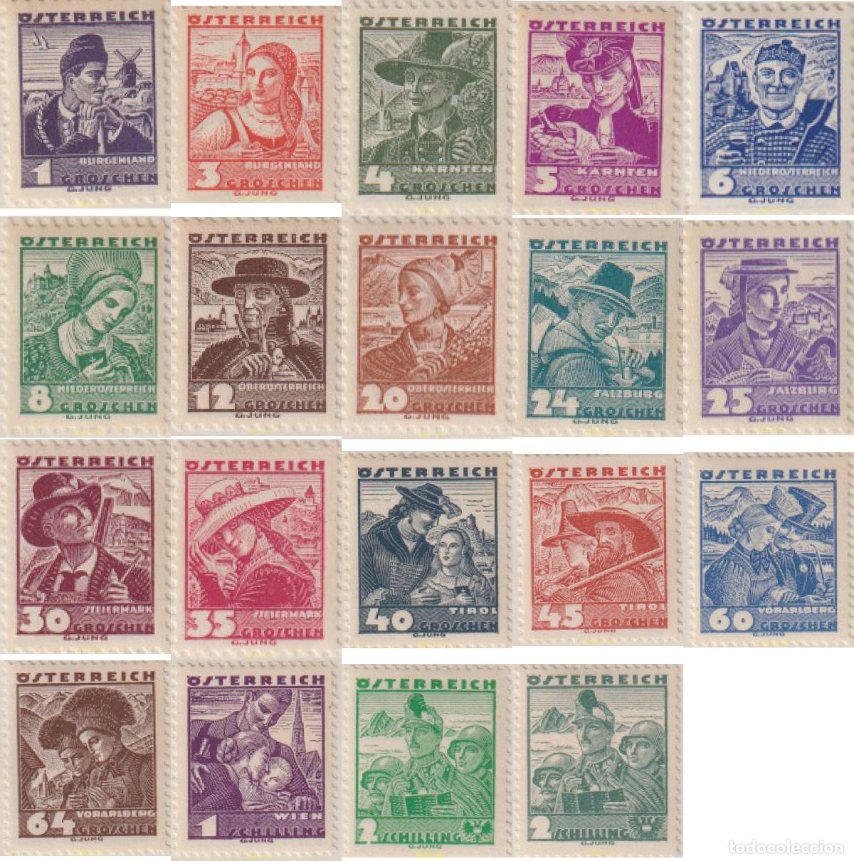 Sellos: 616190 MNH AUSTRIA 1934 COSTUMBRES REGIONALES