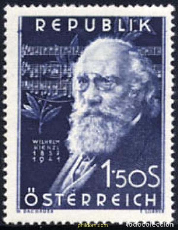 Sellos: 200635 HINGED AUSTRIA 1951 10 ANIVERSARIO DE LA MUERTE DE WILHELM KIENZL