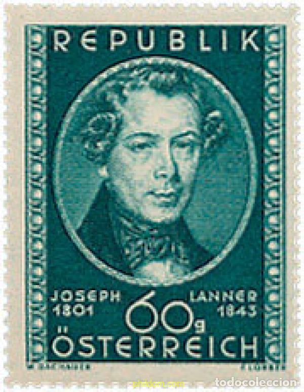 Timbres: 285200 HINGED AUSTRIA 1951 150 ANIVERSARIO DEL NACIMIENTO DE JOSEPH LANNER