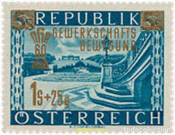 Stamps: 119546 MNH AUSTRIA 1953 60 ANIVERSARIO DEL SINDICALISMO OBRERO