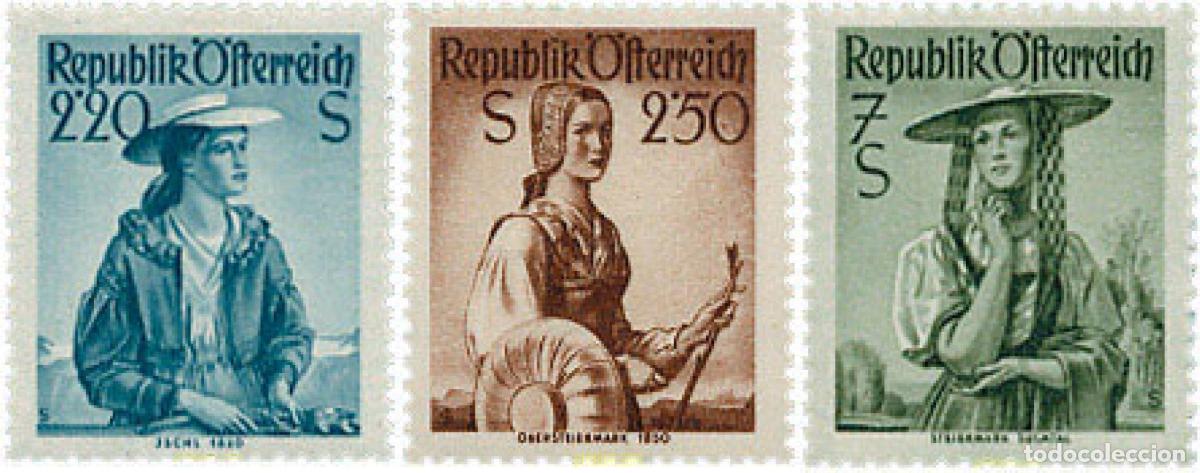 Briefmarken: 249645 HINGED AUSTRIA 1952 COSTUMBRES REGIONALES