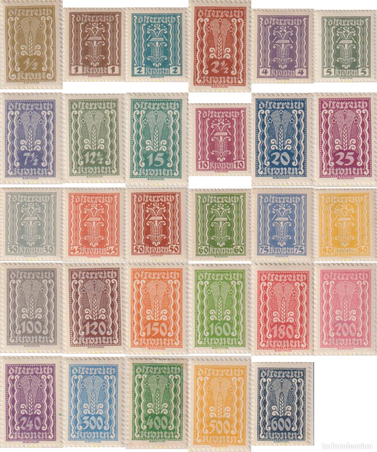 Sellos: 616130 MNH AUSTRIA 1921 SIMBOLOS