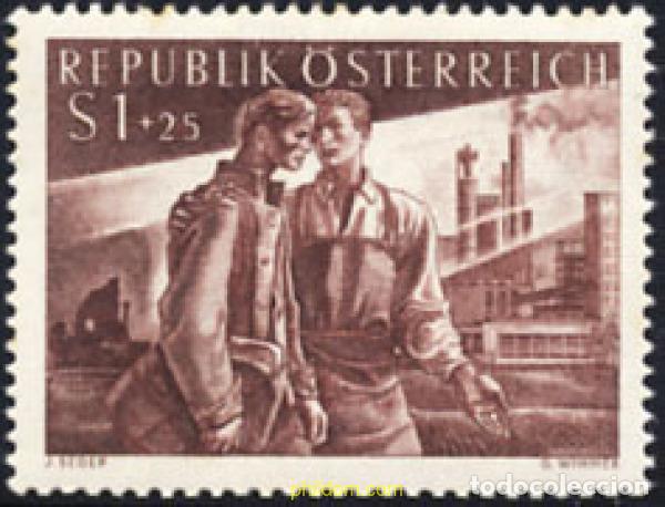 Timbres: 200665 HINGED AUSTRIA 1955 A FAVOR DE LOS PRISIONEROS REPATRIADOS
