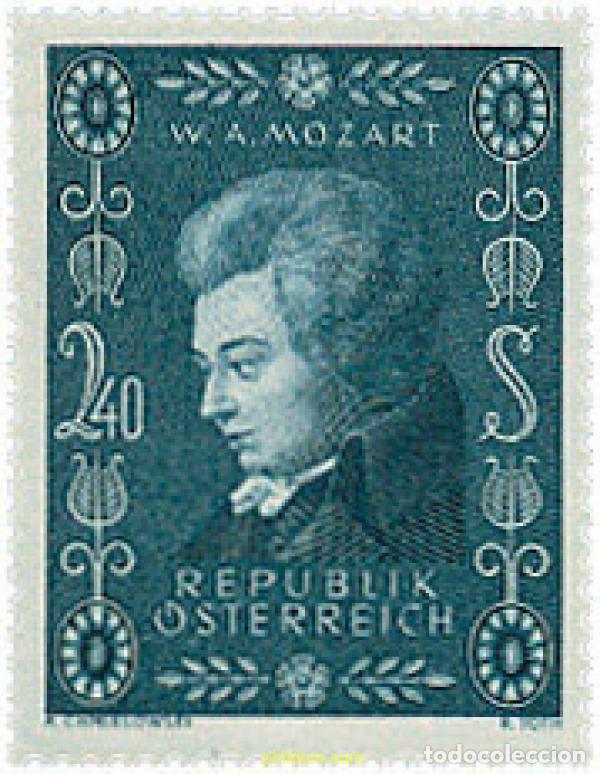 Timbres: 119610 MNH AUSTRIA 1956 BICENTENARIO DEL NACIMIENTO DE WOLFGANG AMADEUS MOZART