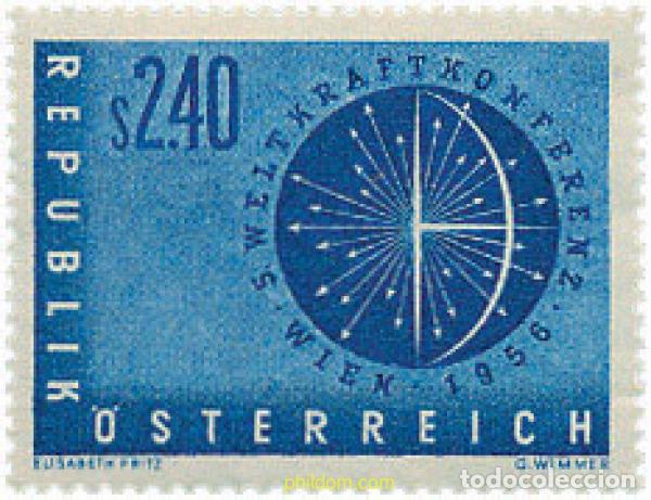 Selos: 119613 MNH AUSTRIA 1956 5 CONFERENCIA MUNDIAL DE ENERGIA